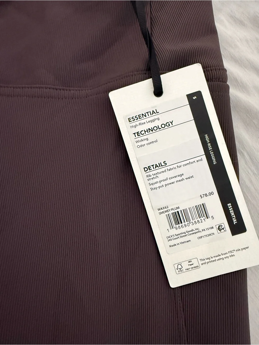 Kids High-Waist Leggings in Dark Brown - Stretch Performance